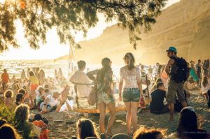 Matala Jugendliche Fest Kreta